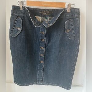 Lauren Jeans Co Denim Skirt Size 12